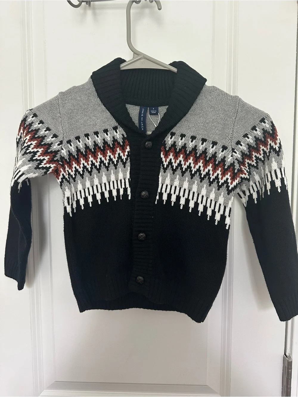 Janie and Jack JJ Fair Isle Cardigan